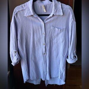 XCVI Lightweight Gauze Button down shirt